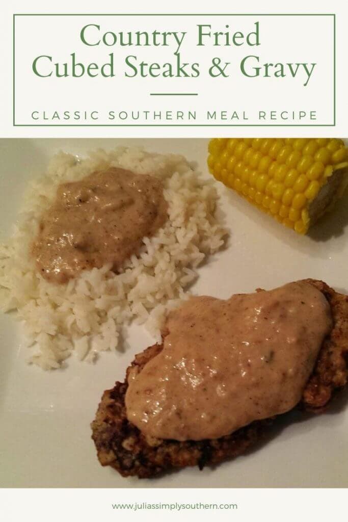 Country Fried Steak and Gravy - Julias Simply Southern