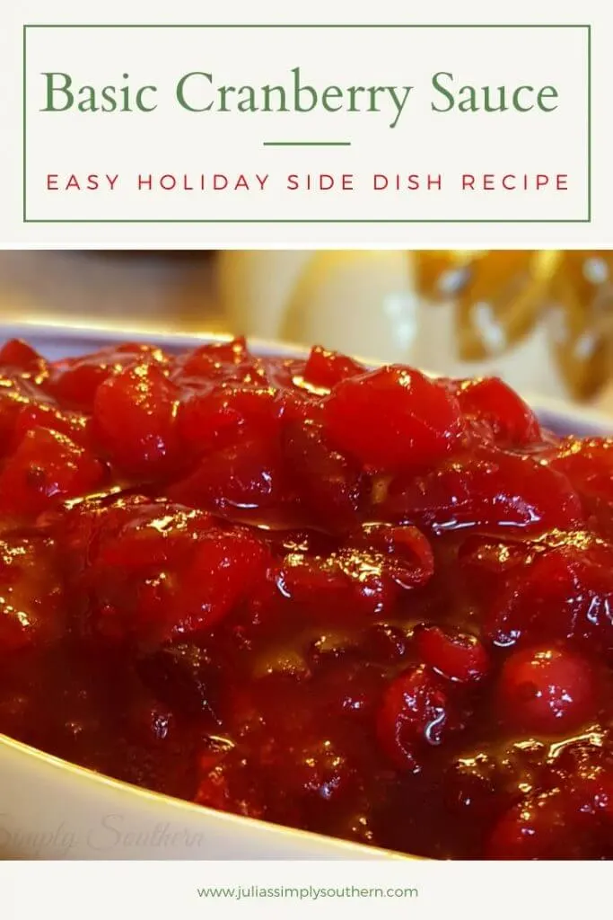 Basic Cranberry Sauce Recipe