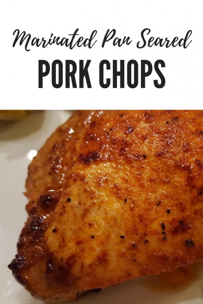 Pan Seared Thick Pork Chops