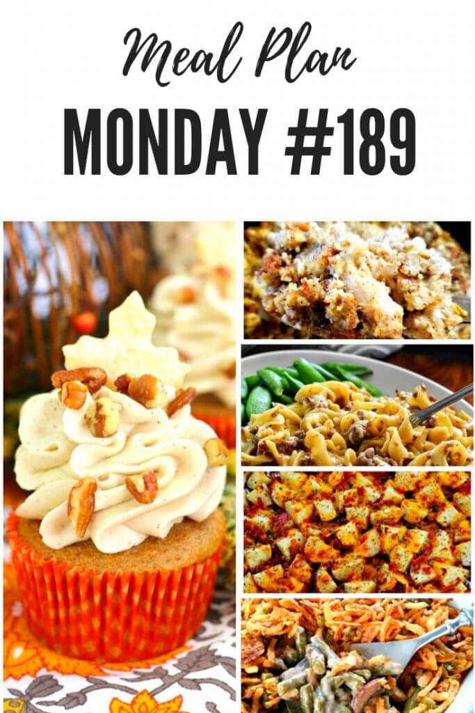 Pinterest meal planning recipes at Meal Plan Monday #189 #mealplanmonday #mealplanning #freemealplanrecipes #easyfamilymeals #holidayrecipes
