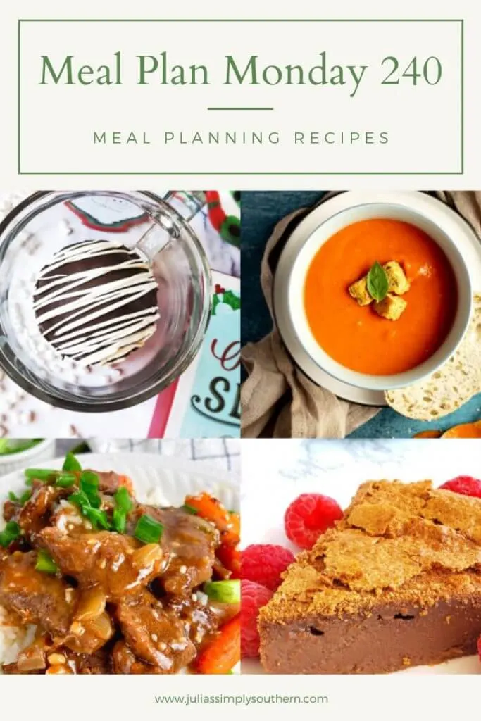 meal plan monday 240 pinterest