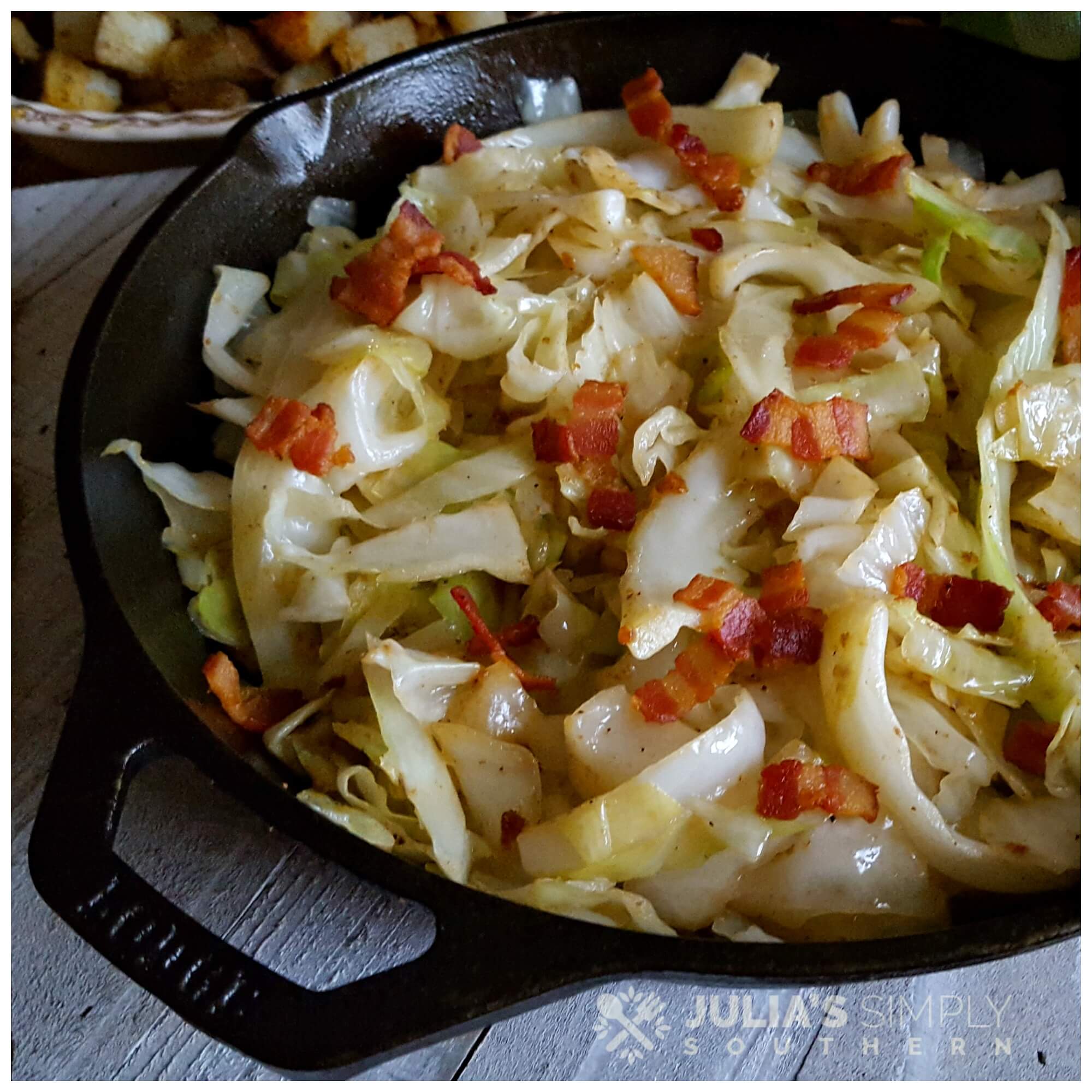 Southern Fried Cabbage Recipe - Julias Simply Southern