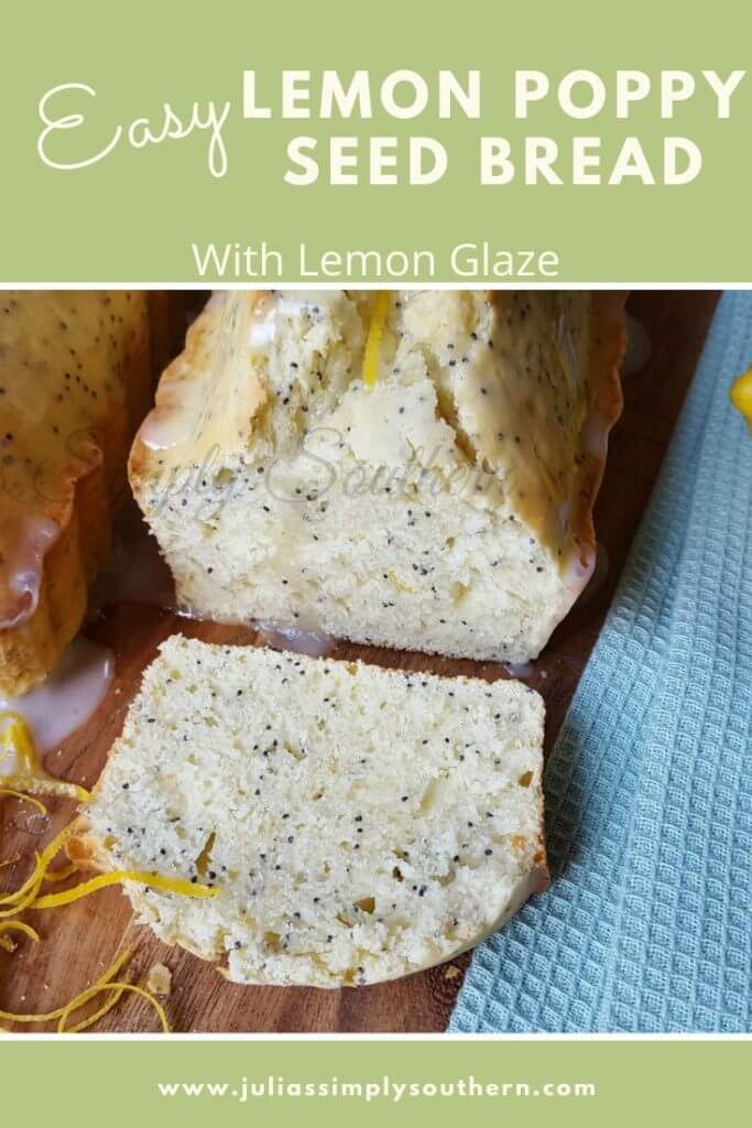 Lemon Poppy Seed Bread with Lemon Glaze