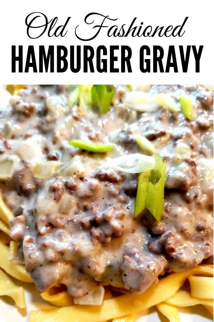 Country Beef Gravy over Buttered Noodles