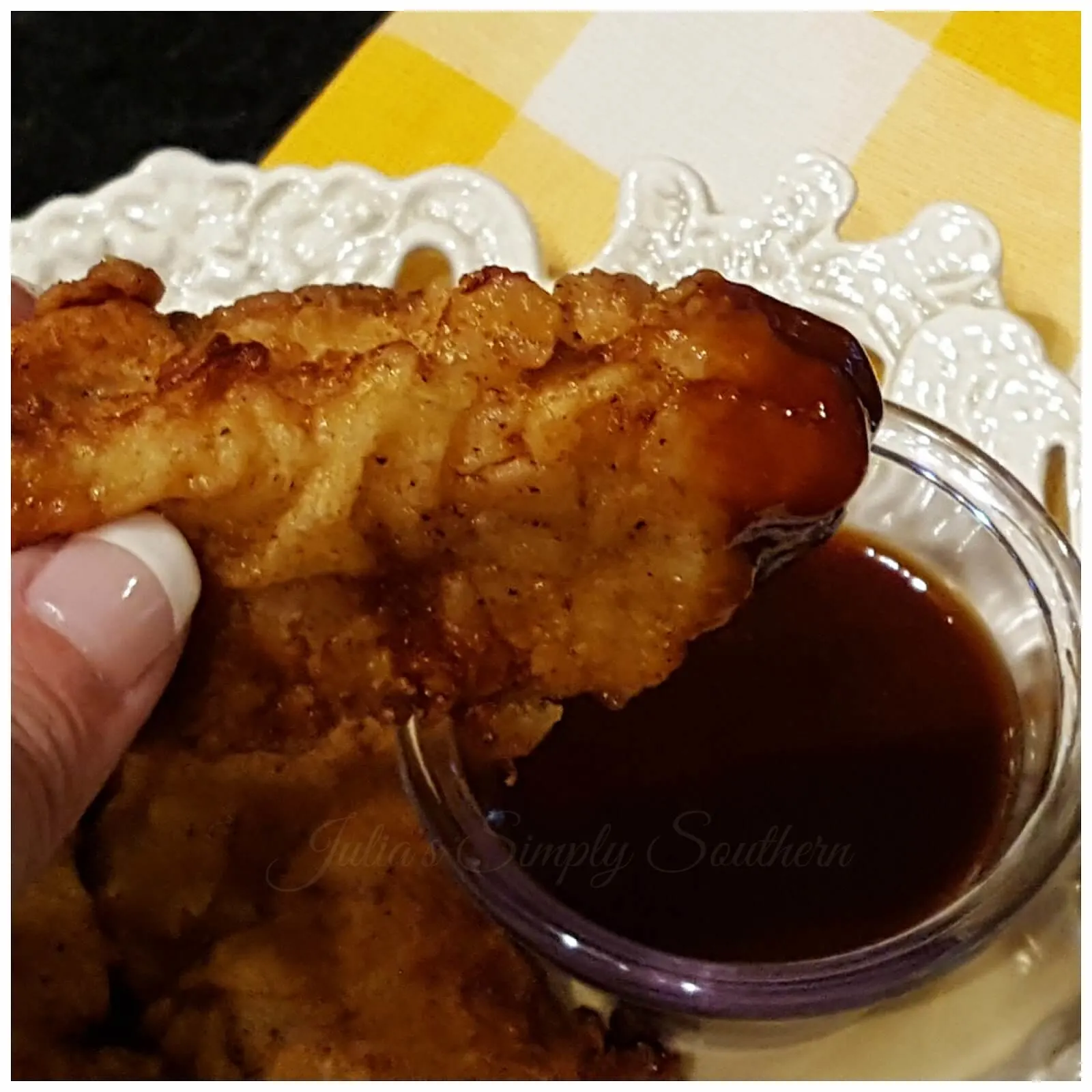Pork Tenders - Pork Chop Dippers - Tasty with BBQ Sauce