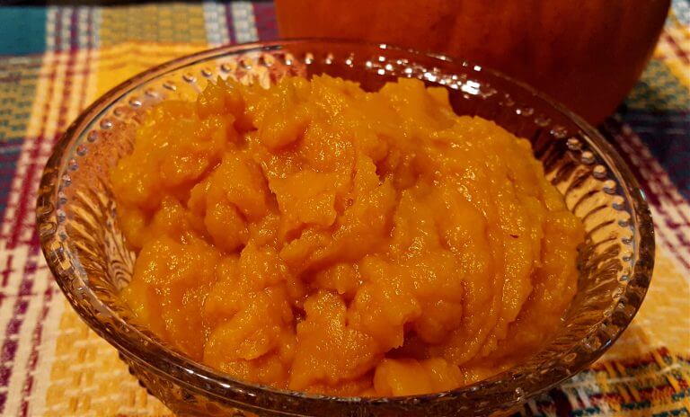 Pumpkin Puree from Fresh Pumpkins