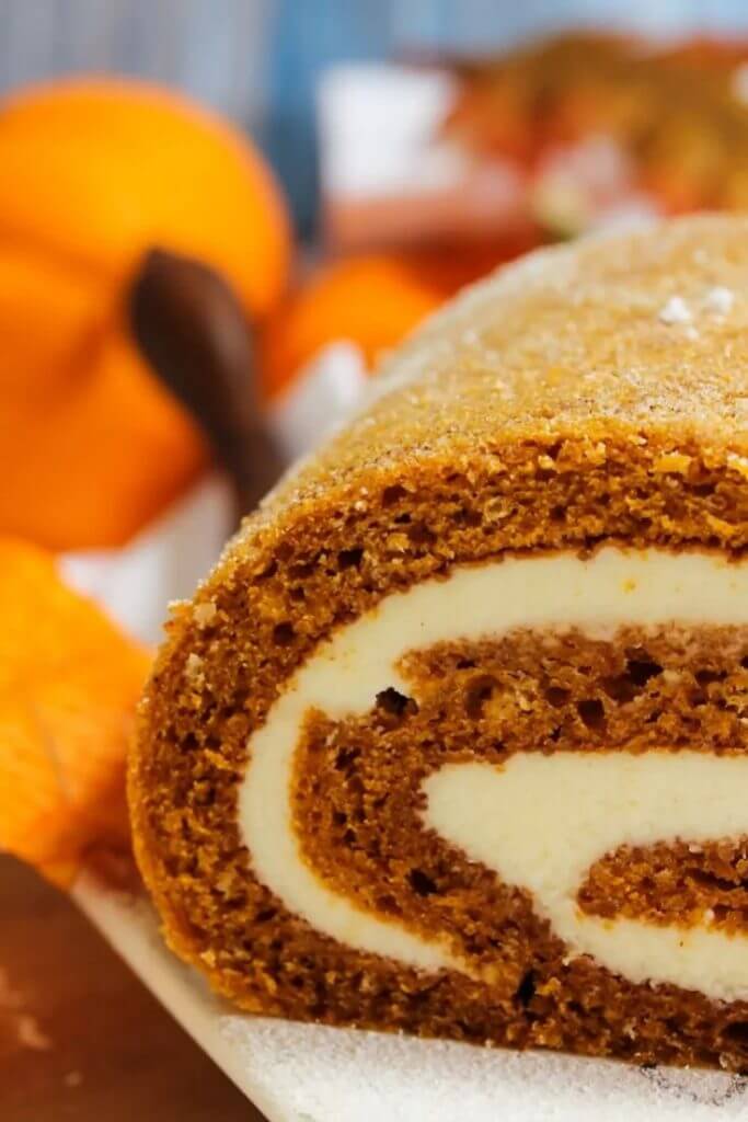 Pumpkin Roll Cake