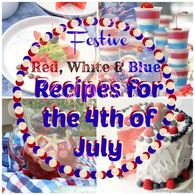 Awesome 4th of July Recipes that are Red White and Blue food - Best patriotic summer foods - desserts, appetizers, drinks, jello shots, menu ideas