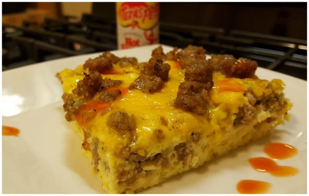Texas Pete, Sausage egg and cheese breakfast casserole