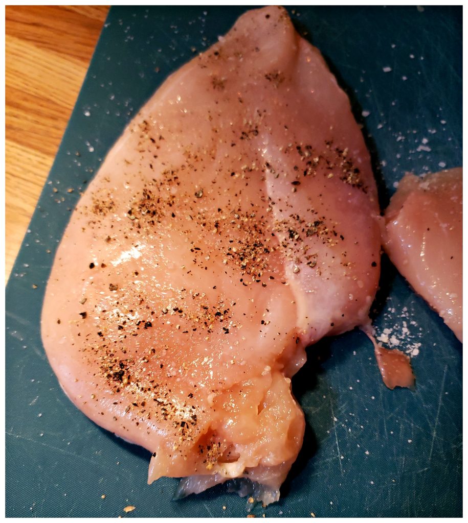 Preparing boneless skinless chicken breast