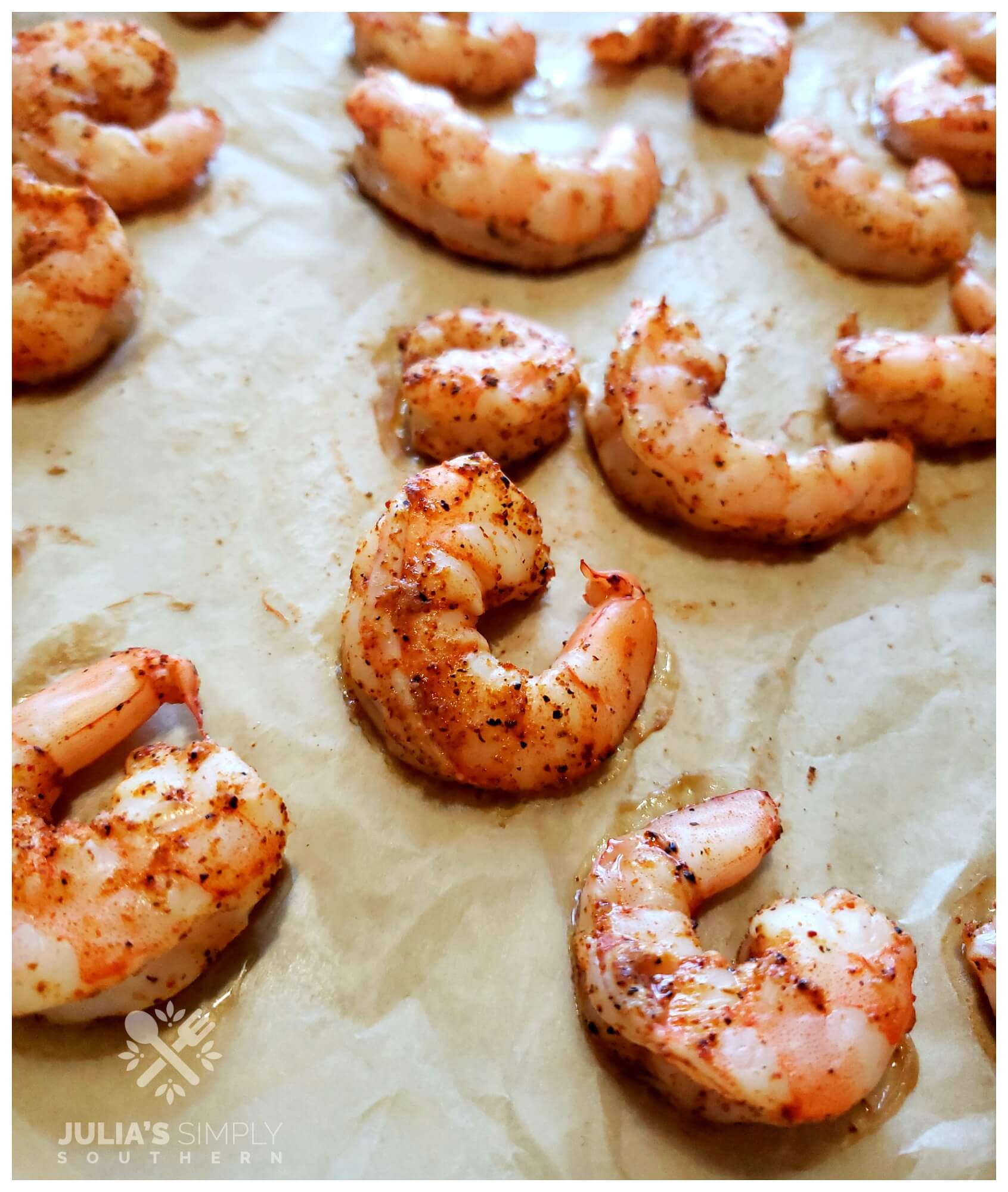 Easy Oven Roasted Blackened Shrimp Julias Simply Southern