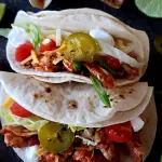 Shredded Mexican Chicken Soft Tacos