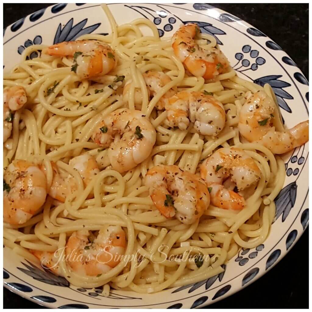 Shrimp Scampi with pasta