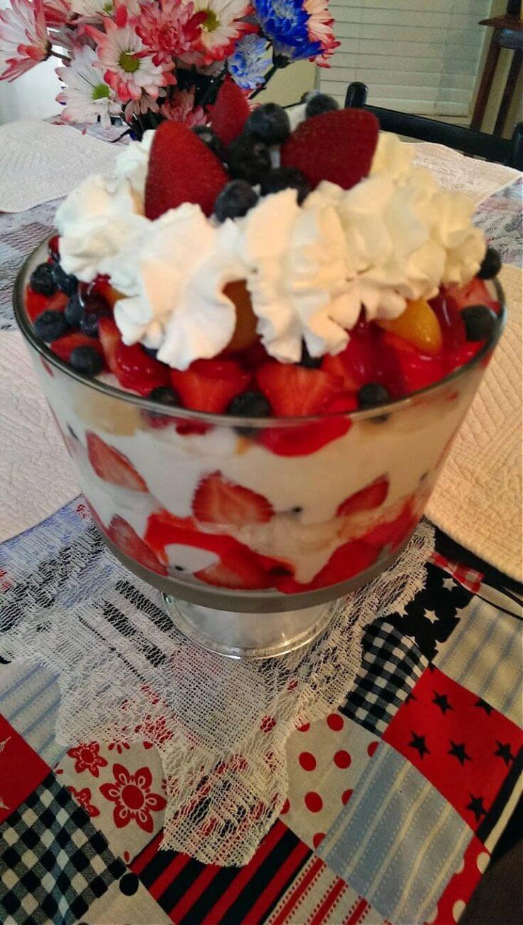 Simple Berry Trifle Dessert Recipe