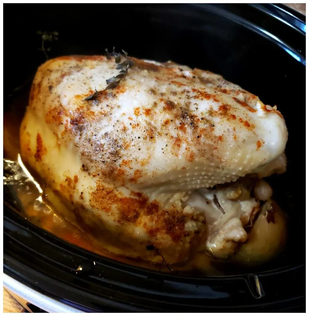 crock pot turkey breast bone in