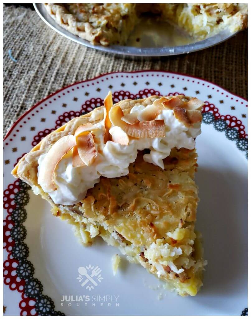 vintage Southern dessert recipes - Coconut Chess Pecan Pie