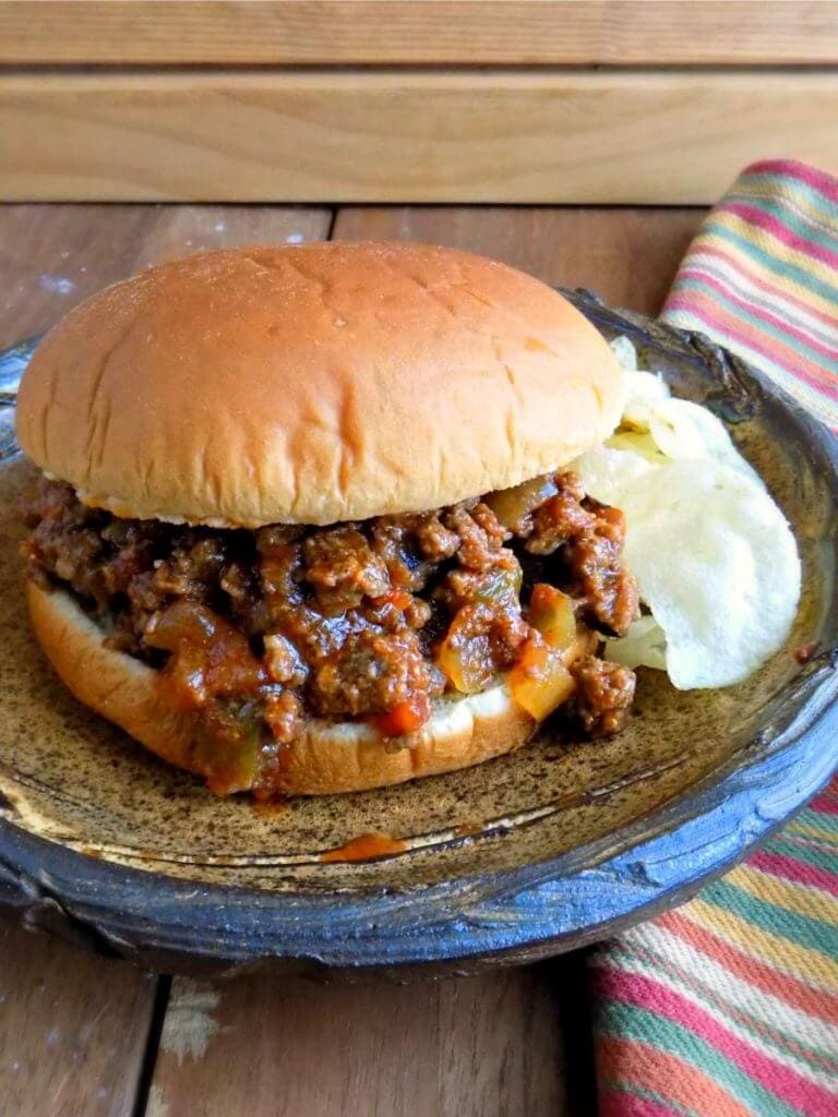 Sloppy Joes on a bun