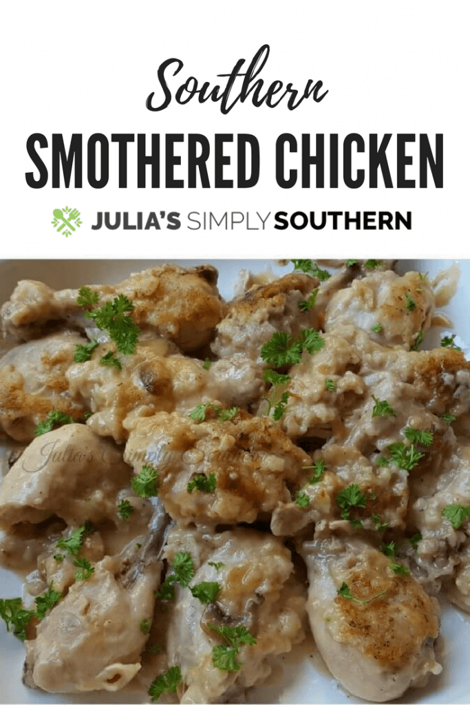 Smothered Chicken Recipe - Julias Simply Southern