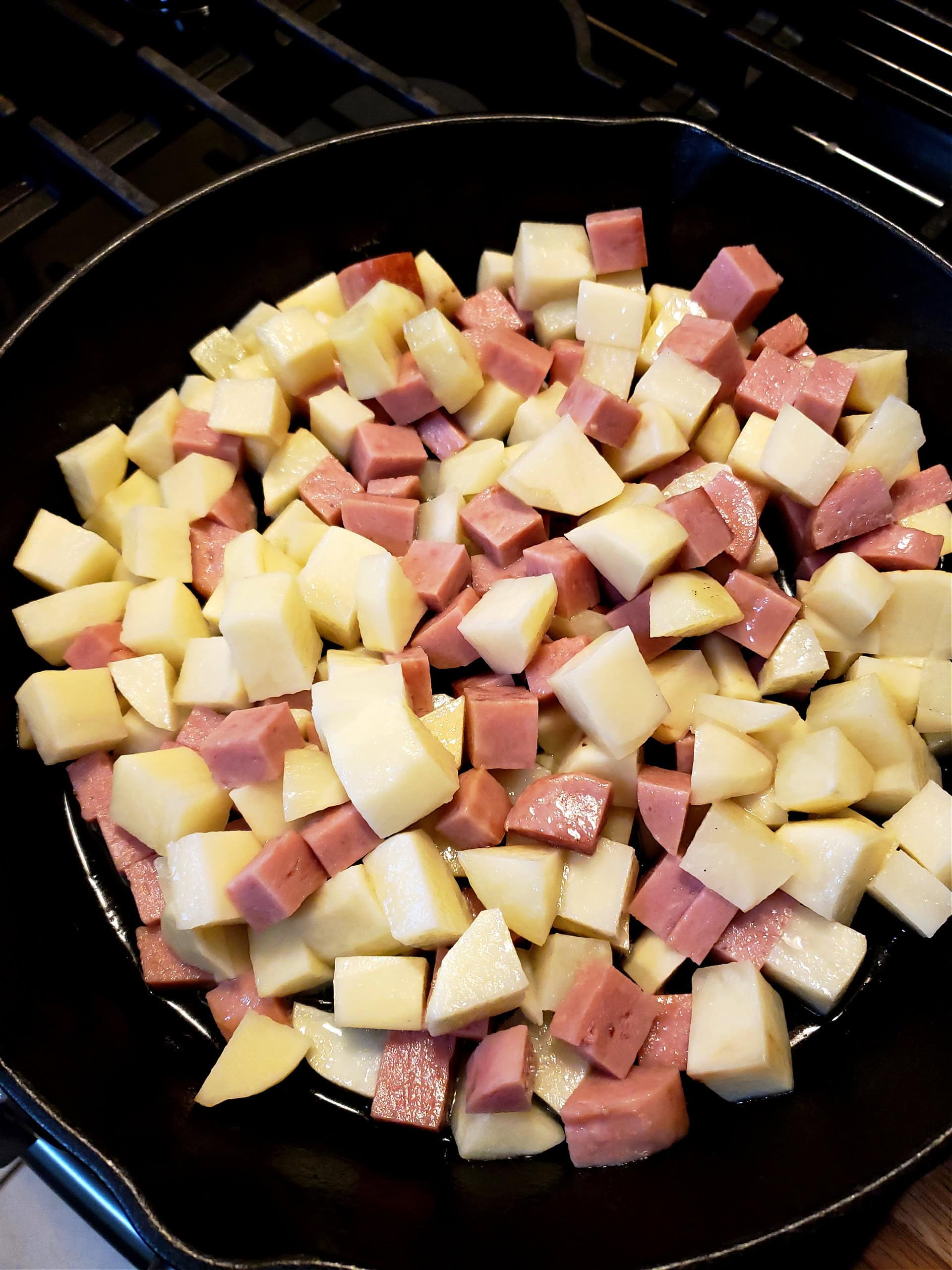 Fried Spam and Potatoes Recipe Julias Simply Southern