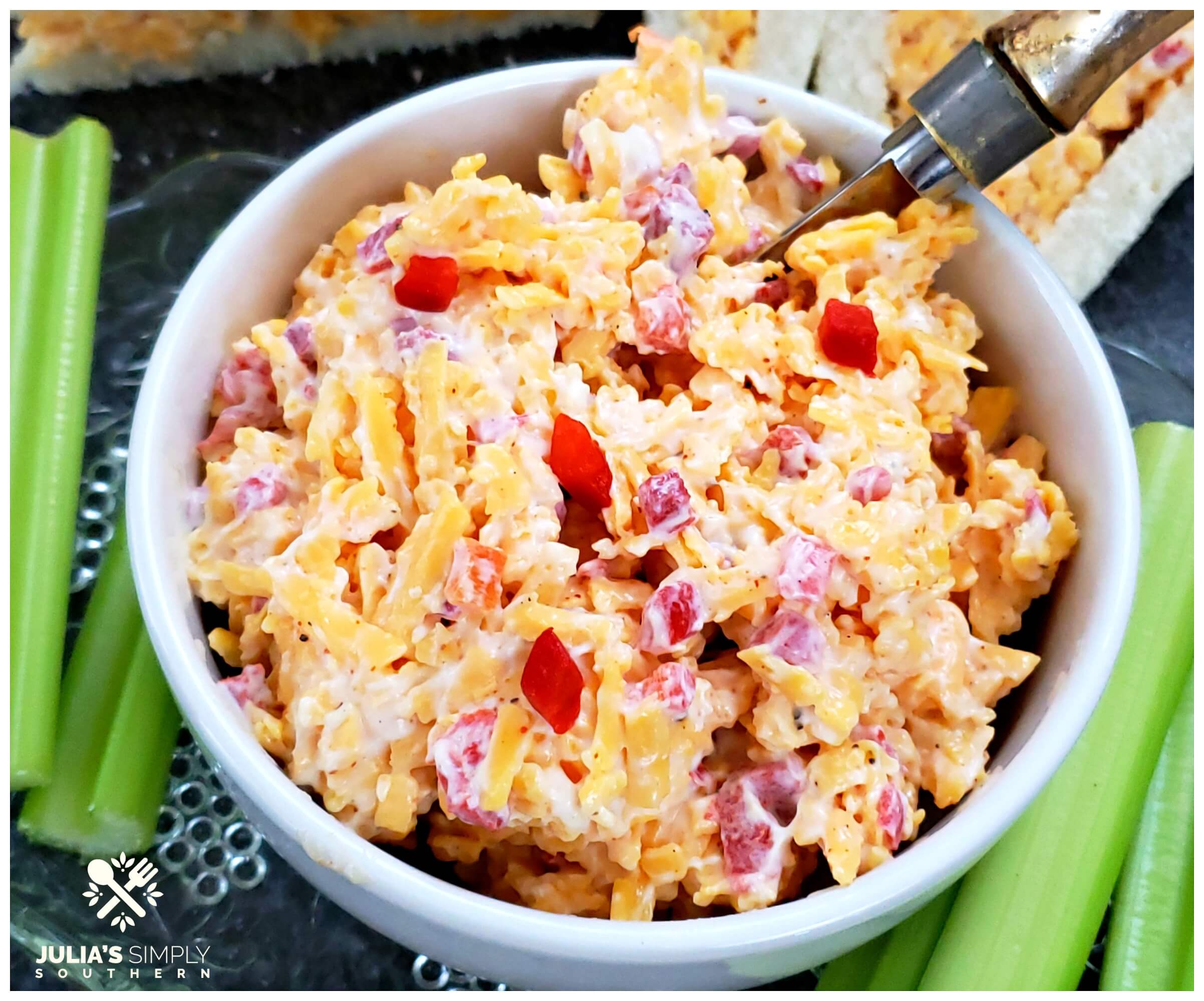 Spicy Pimento Cheese Famous Recipe Basic Easy Awesome Julias Simply Southern Homemade Woman Blogger Recipes 