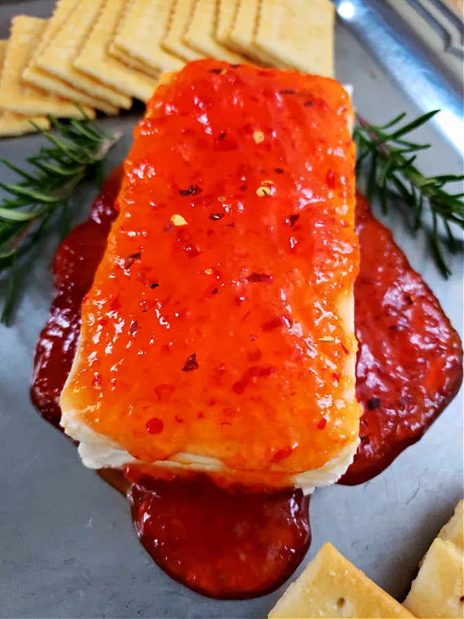 Red Pepper Jelly cream cheese spread