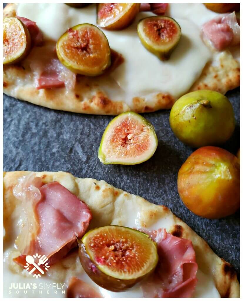 Fresh fig recipe on a fresh summertime pizza