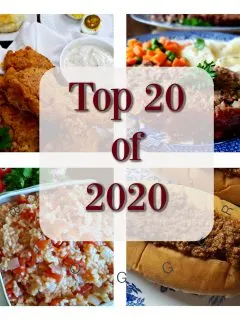 Top 20 Recipes of 2020 at Julia's Simply Southern food blog