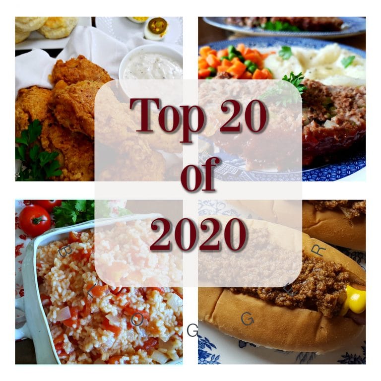 Top 20 Recipes of 2020 at Julia's Simply Southern food blog