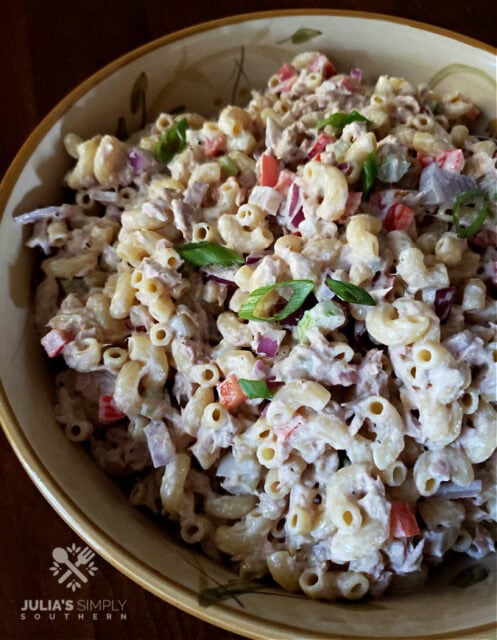 Tuna Macaroni Salad Recipe - Amazing -Julias Simply Southern
