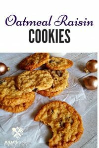 Oatmeal Raisin Cookies Recipe - Julias Simply Southern - Soft & Chewy