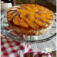 Perfect summer peach upside down cake