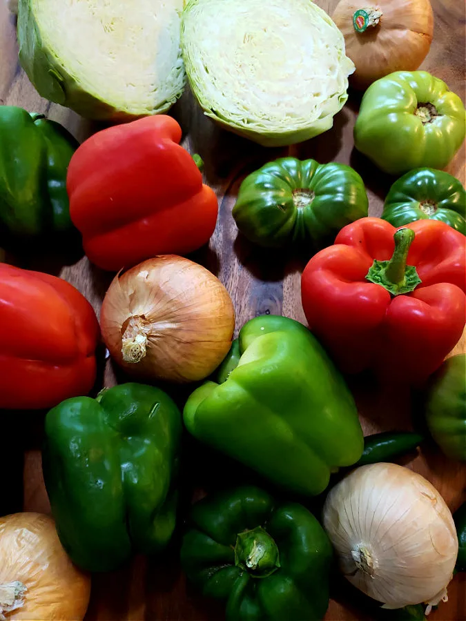 Vegetable ingredients for chow chow