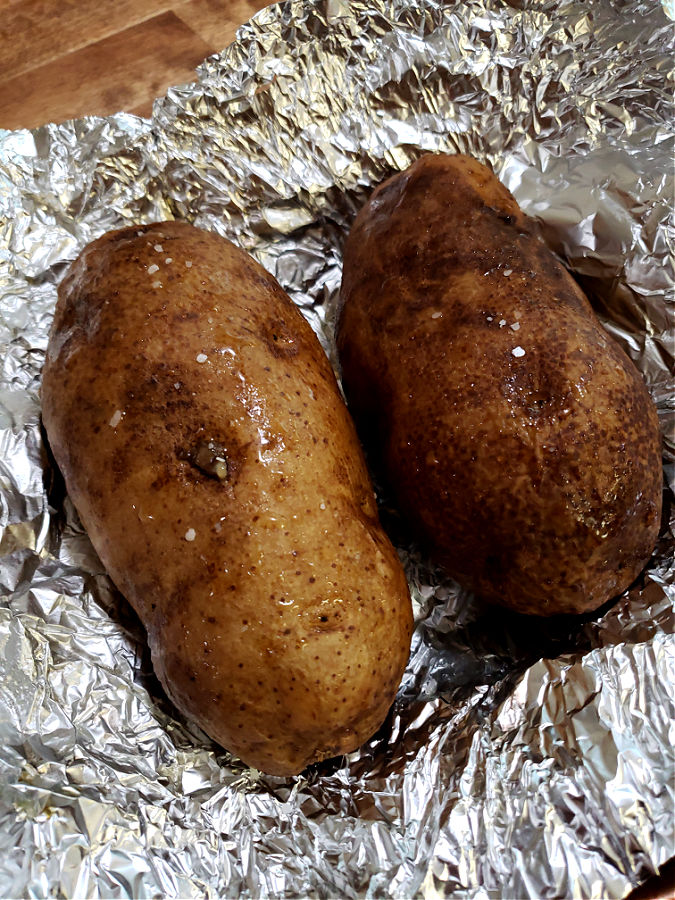 Leftover baked potatoes