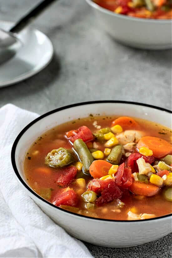 Southern Chicken and Vegetable Soup at Meal Plan Monday 239