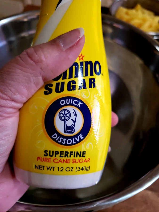 Superfine sugar quick dissolve 