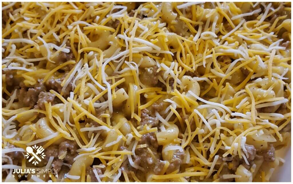 Noodles and ground beef casserole for weeknight meals