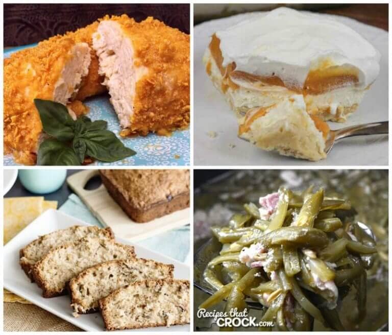 Meal Plan Monday #129 Hawaiian Nut Bread, Instant Pot Green Beans, Parmesan Oven Baked Chicken, Butterscotch Lush Dessert and over 100 NEW recipes shared by food bloggers to help you with your meal planning needs #MPM #MealPlanMonday #Recipes #MealPlan #FoodBloggers