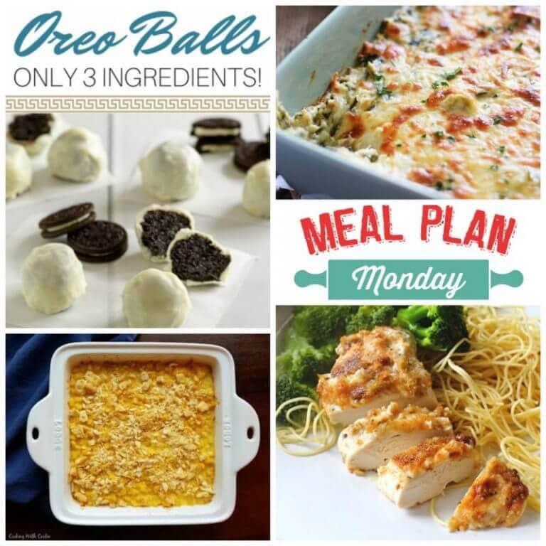 Meal Plan Monday #142 Slow Cooker Spinach Artichoke Dip