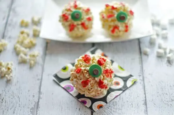 Halloween Popcorn Eye Balls