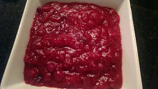 Bowl of cranberry relish